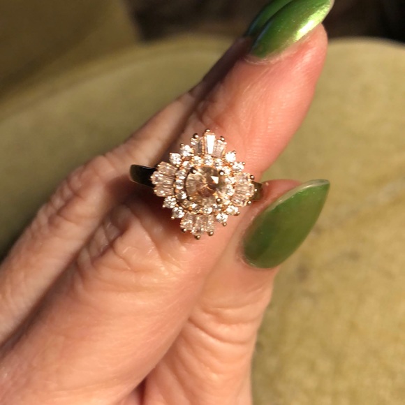 ROSE GOLD OVER SS RING, 7 - Picture 4 of 7